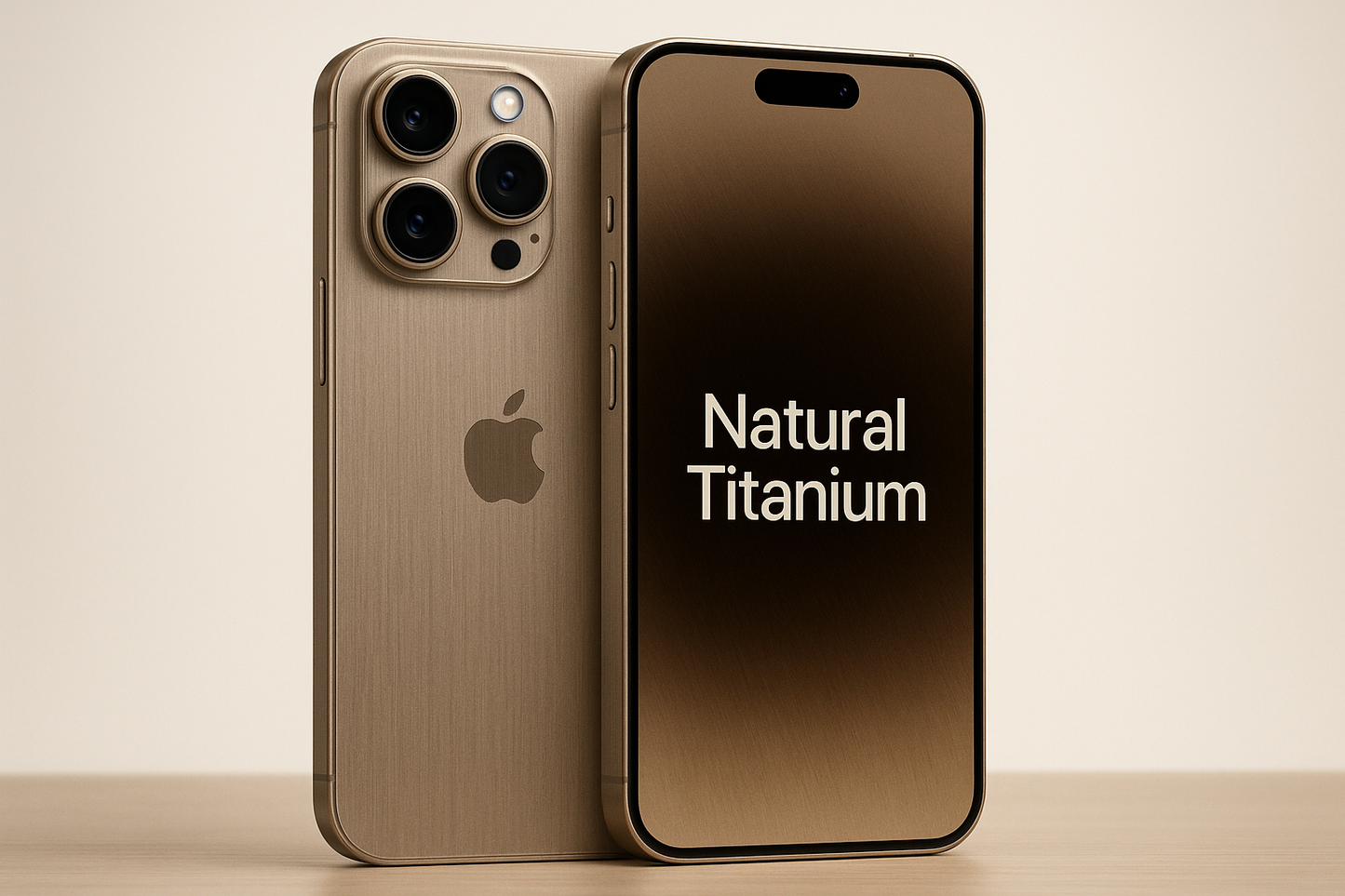 Natural Titanium iPhone 15 pro max