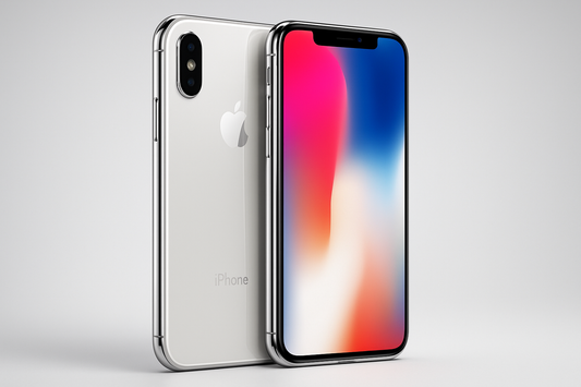 Silver iPhone X